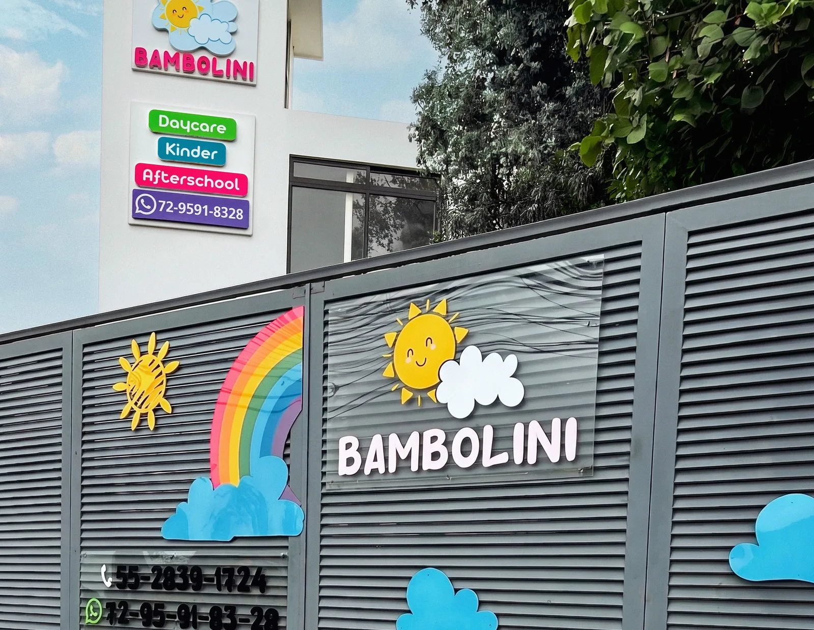 Fachada de Bambolini Daycare & Afterschool en Naucalpan